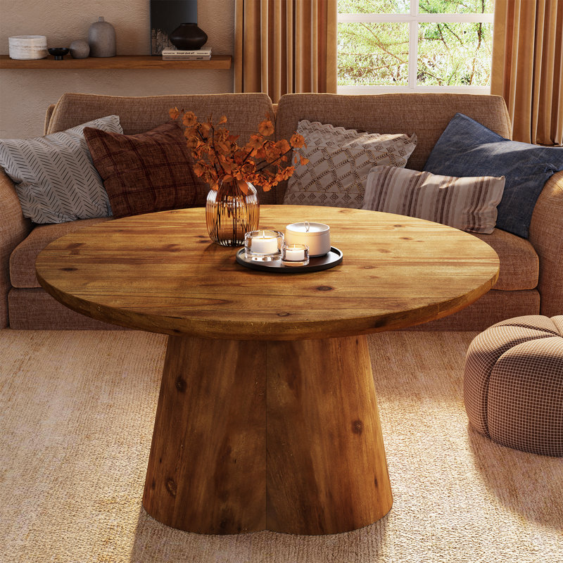 31.5-Inch Solid Wood Coffee Table, Easy Assembly