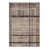 Rug & Kilim’S Modern Distressed Geometric Rug In Beige/Brown White & Black Tones