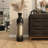 Lansdown Black Capiz Shell Handmade Decorative Vase with Gold Ombre Design, 9" x 9" x 34"-280098759-280098758