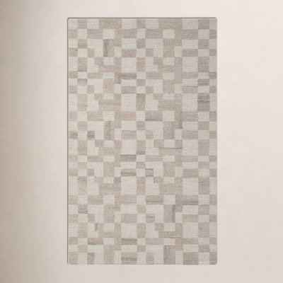 Tildi Hand-Tufted Plaid Wool Rug