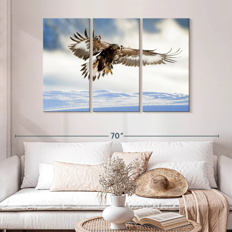 Brampt Norwegian Golden Eagle, 32" H x 50" W