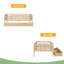 Lit de jour simple en bois avec deux tiroirs-226587325