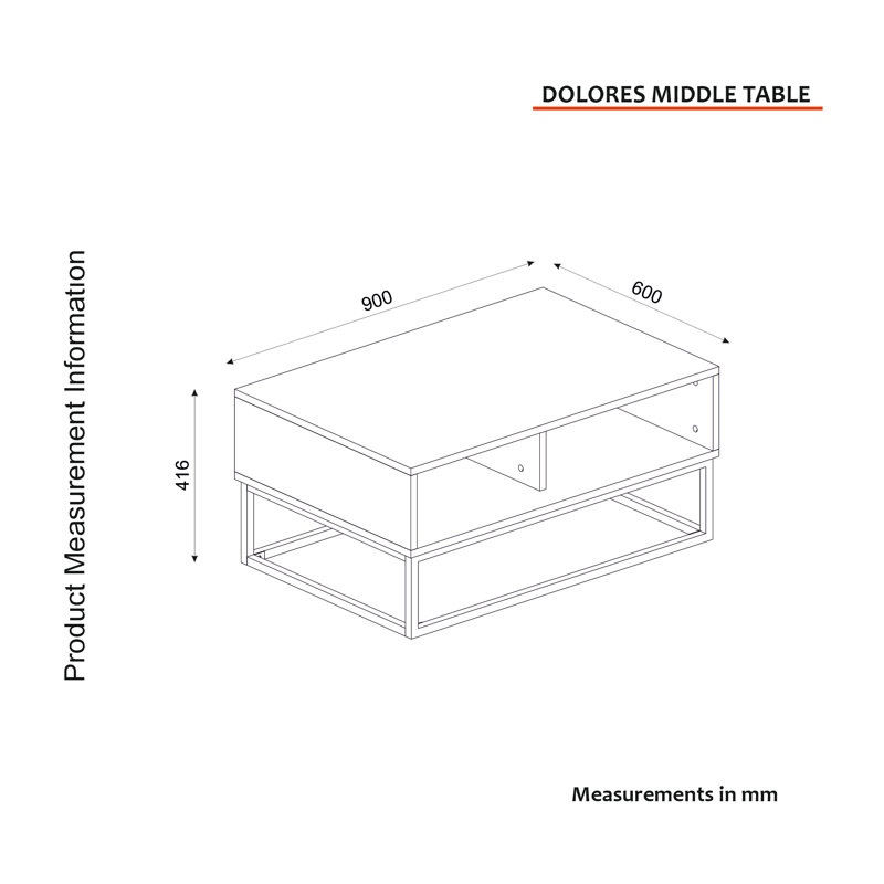Iyauna Frame Coffee Table with Storage
