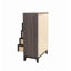 Bedroom Furniture Rustic Grey Oak Simple 1pc Tall Chest 5-Drawers Storage Solidwood Chest