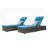 Outdoor Chaise Lounge Chair Set Of 2 With Adjustable Backrest, Table, And Cushions For Patio, Pool, And Garden Relaxation-1966260850-1966260861