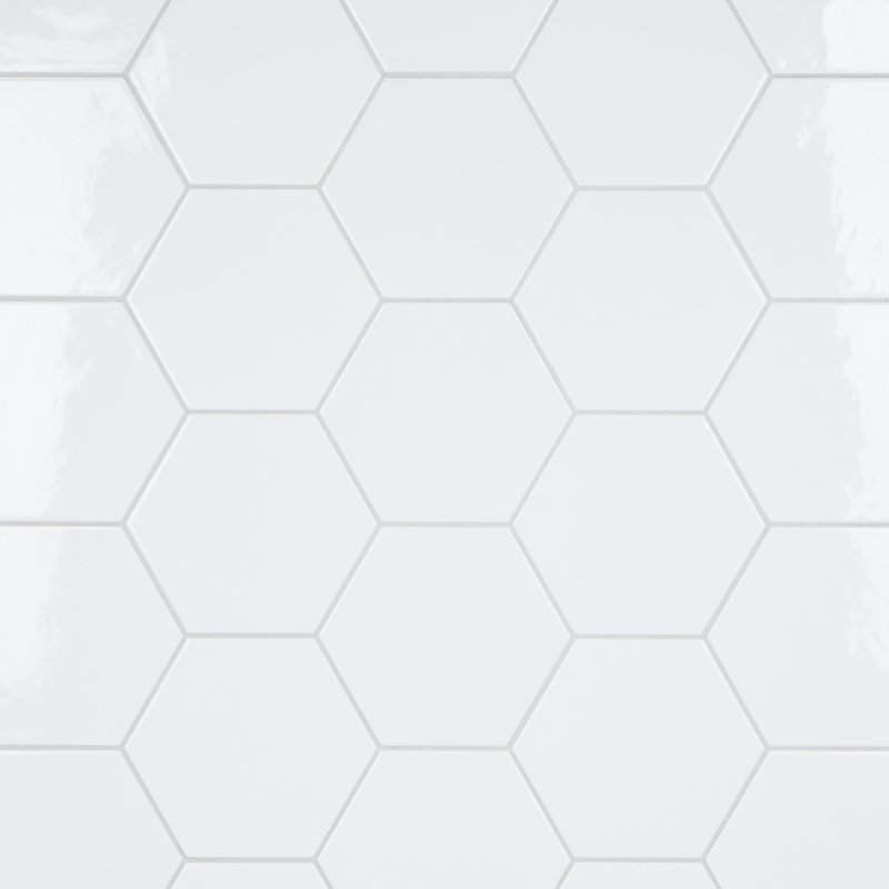 Hexitile 7"x 8" Porcelain Wall Tile