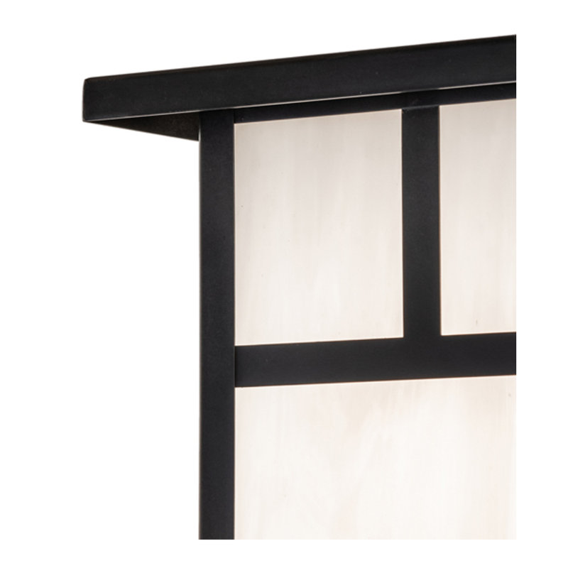 Hyde Park - Light Outdoor Wall Lantern, 8" H x 8" W x 6" D, White