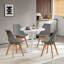 Ensemble de table à manger compacte 5 pièces, table ronde avec 4 chaises en plastique-1680246061-1699026454