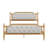 Bedroom Queen Bed Frame, Headboard, Solid Wood, Antique Walnut With Luxury Headboard And-964850899-964850897