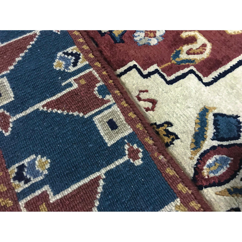 Hand-Knotted High-Quality Blue Area Rug