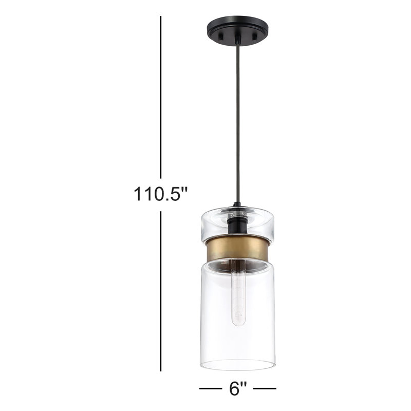 Tuley 1 - Light Mystic Black Single Pendant