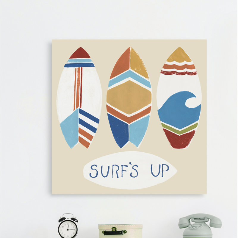 «Surf's Up I» de Knowles, reproduction sur toile tendue, H 12 po x l 12 po x P 1,5 po