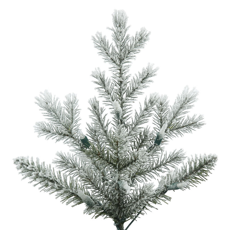 9' Frosted Green PVC & PE Artificial Fir Christmas Tree
