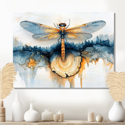 Art moderne libellule Serenade I - Libellule