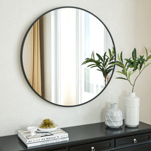 Mercer41 Gehard Round Metal Wall Mirror & Reviews | Wayfair