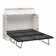 Urthe Queen Trifold Cabinet Murphy Bed with Memory Foam Mattress and Storage Drawers