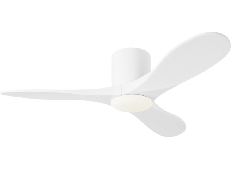 Maverick Smart Hugger LED Ceiling Fan, 44" Wide, Matte White, Matte White
