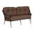 Derby 73.75'' Wide Iron Loveseat with Cushions-87125300-87125589