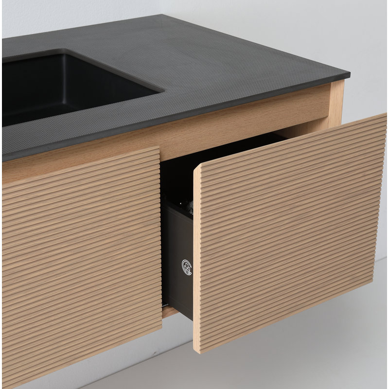 Oslo 48'' W Single Vanity, Whitewash Oak