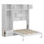 Lit escamotable avec armoire supérieure, tablettes et garde-robe Murphy-1456785458