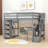 Helmtrude Twin 6 Drawers Loft Bed with Built-in-Desk by Harriet Bee-1783929676