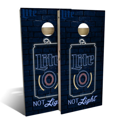 Ensemble de cornhole Miller Lite Neon