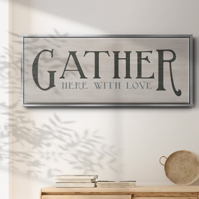 «Gather With Love», toile encadrée