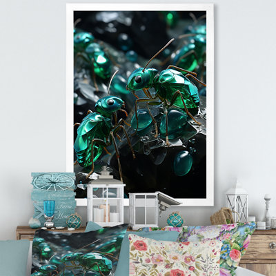 Fourmis Emerald Explorations - fourmis, art mural, salon