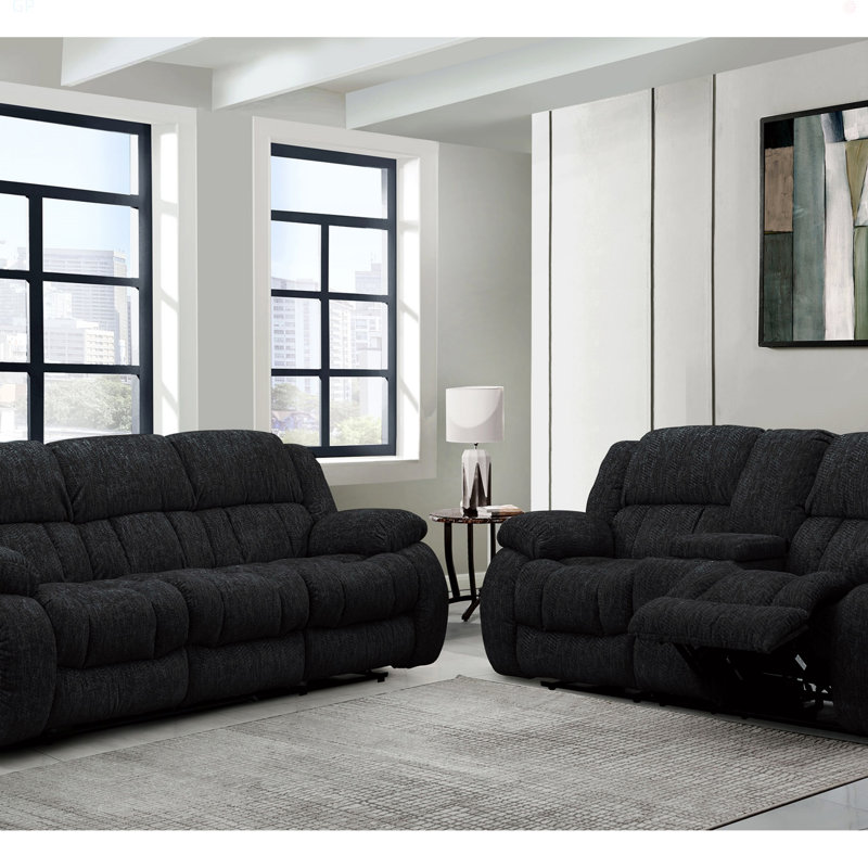 Causeuse inclinable Stonic, Noir