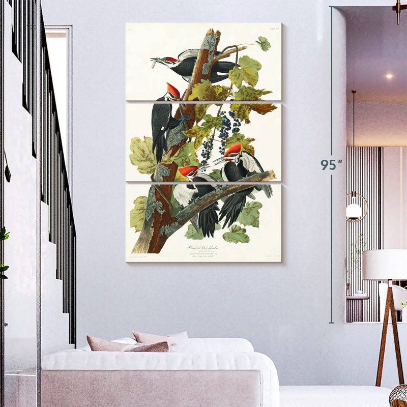 Brampt Pileated Woodpecker, 74" H x 48" W