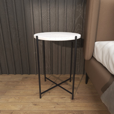 Table d'appoint Breyannah Terrazzo Stone