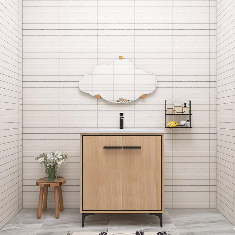 Meuble-lavabo simple avec plateau 30,34 Ahniah