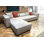Vice 4PC Modular Sectional In Barley Fabric With Ottoman