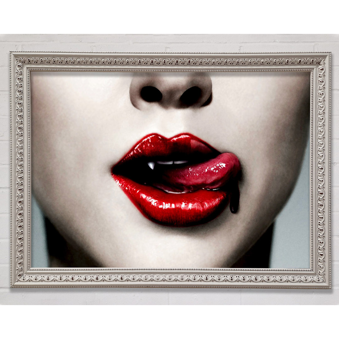 Vampir-Lippen - Druck