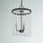 3 - Light Steel Dimmable Chandelier-605957264