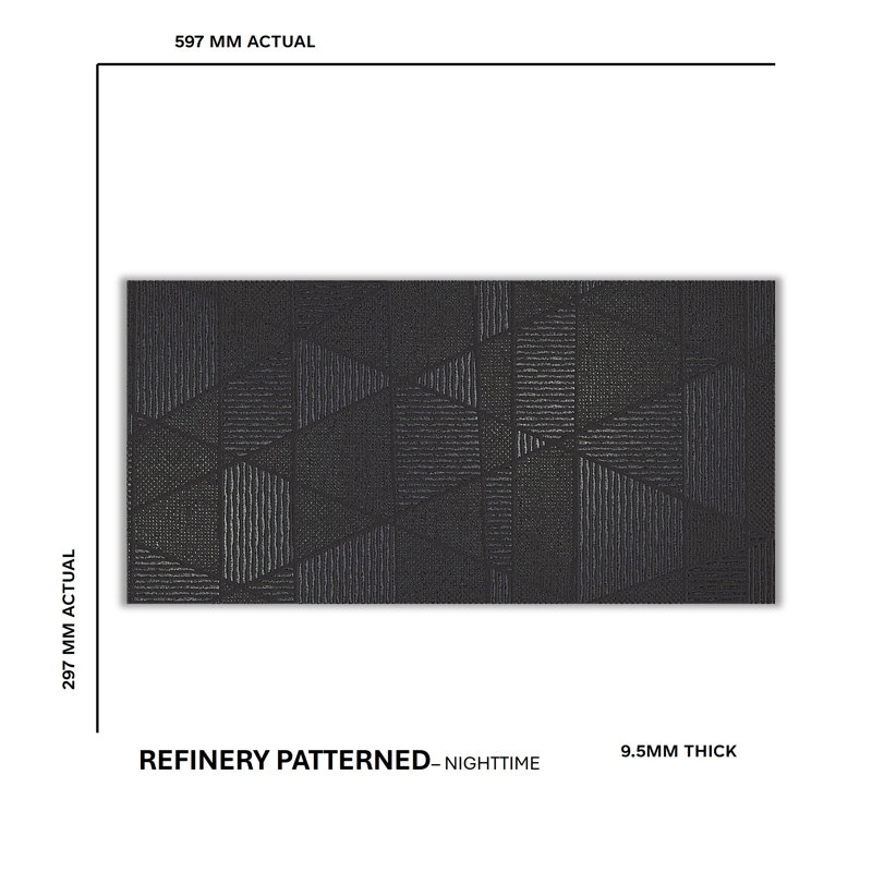 Refinery 12'' W x 24'' L Patterned Porcelain Singular Tile, Nighttime