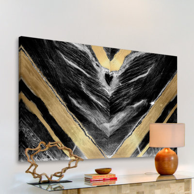 Golden V - reproduction sur toile tendue