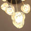 Luminaire suspendu moderne en cristal à 6 lumières DEL pour hall d'entrée, salle à manger, chambre à coucher et salon