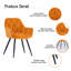 Irie Single Velvet Upholstered Dining Chair with Arm-1161392880