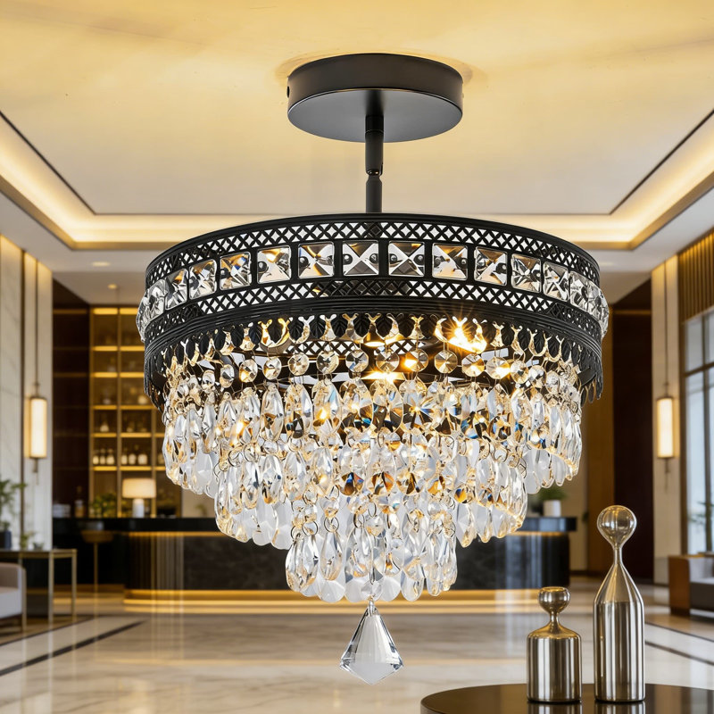 Luminaire de plafond encastré Modern Crystal