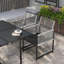 Steel Patio Dining Set Table,