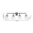 Lemley 4-Light Polished Nickel And Black Wall Sconce With Clear Glass Shades