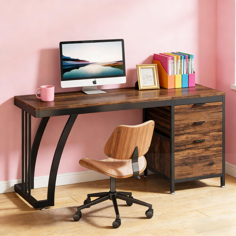 Bureau avec tiroirs