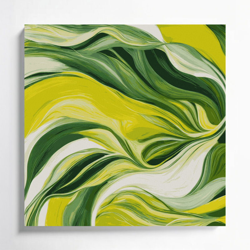 Art mural sur toile Lyrical Abstraction 100, H 16 po x l 16 po