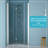 30"W X 72"H Fold Frameless Shower Door With Tempered Glass-109554021