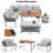 6-Piece Rope Patio Furniture Set-1847022756