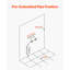 Thermostatic Shower Faucet Valve with Secure Lock Leak-Proof Chrome Plated