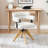 Breunna Linen Upholstered Home Office Task Chair-606507723