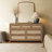 3-piece Rattan Storage Bedroom Set (7-drawer Dresser + 2 Nightstands)