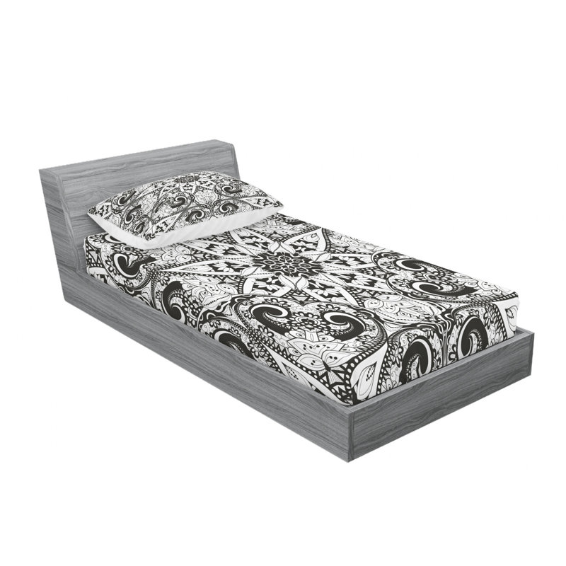 Ensemble de literie Eastern Lace Like Universe, Ensemble de draps pour lit simple TG avec drap-hou